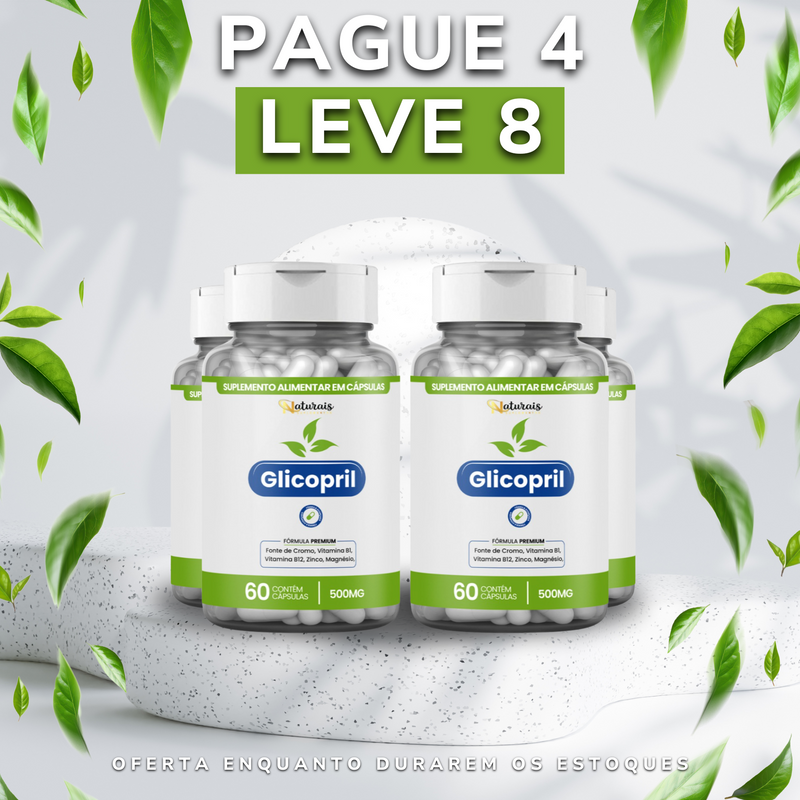 Glicopril ajuda a manter os níveis de glicose equilibrados de forma natural. Com fórmula exclusiva e segura, auxilia no controle do diabetes e promove mais disposição e bem-estar no dia a dia.